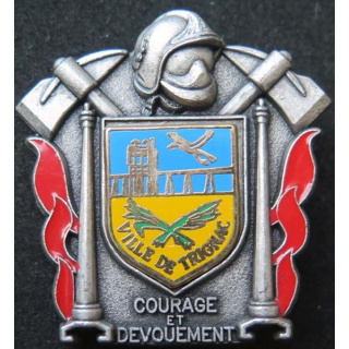 insigne métallique pompiers de Trignac de fabrication Ballard