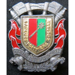 insigne métallique pompiers de Colmar  de fabrication Ballard