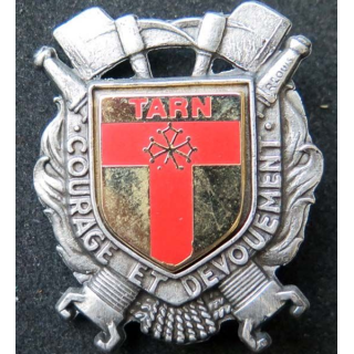insigne métallique pompiers du Tarn de fabrication Ballard