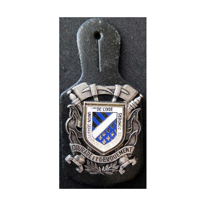 insigne métallique pompiers de l'Oise de fabrication Ballard