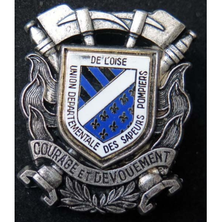 insigne métallique pompiers de l'Oise de fabrication Ballard