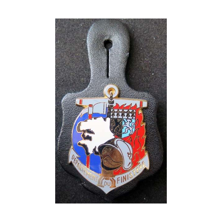 insigne métallique pompiers du Finistère fabrication Ballard