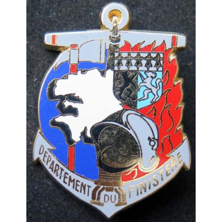 insigne métallique pompiers du Finistère fabrication Ballard