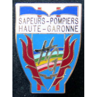 insigne métallique pompiers de Haute Garonne fabrication Ballard