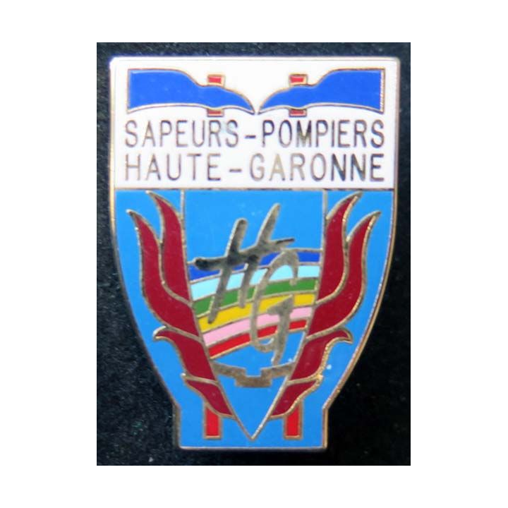 insigne métallique pompiers de Haute Garonne fabrication Ballard