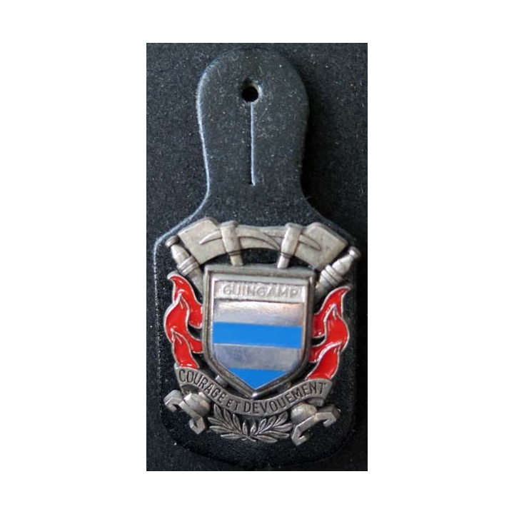insigne métallique pompiers de Guingamp fabrication Ballard