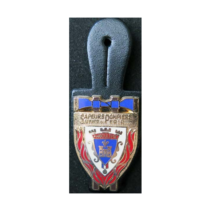insigne métallique pompiers d'Angoulême Ballard