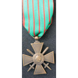 FRANCE : Croix de guerre 1914-1918 en bronze