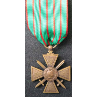 FRANCE : Croix de guerre 1914-1918 en bronze -29-