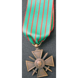 FRANCE : Croix de guerre 1914-1916 en bronze -2-
