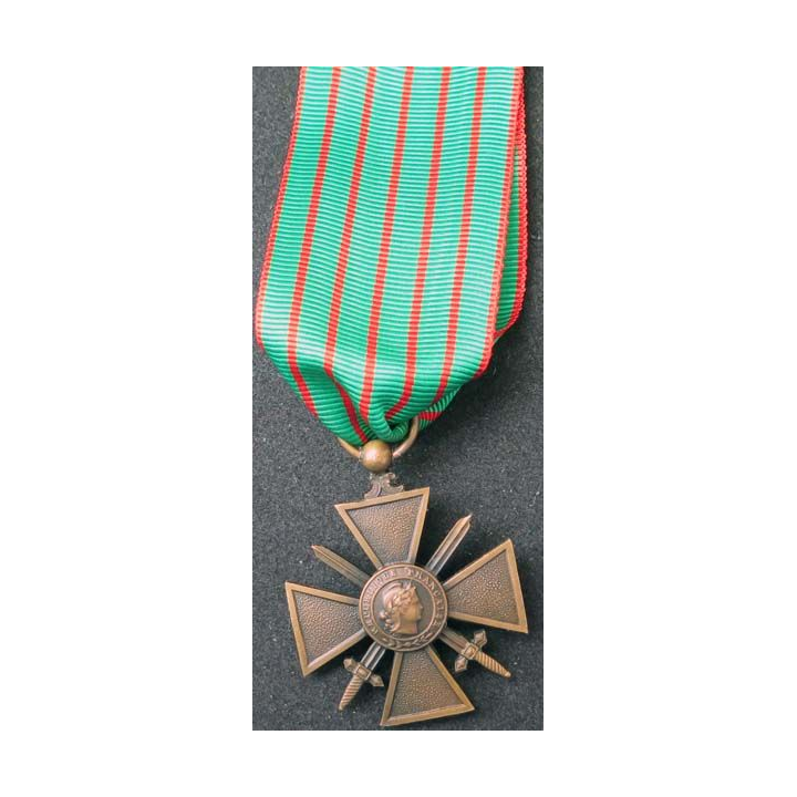 FRANCE : Croix de guerre 1914-1916 en bronze -2-