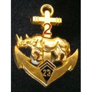 2° escadron du 23° bataillon d'infanterie de marine rhinocéros doré