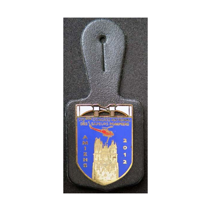 insigne métallique 119° congrès national pompiers Amiens en 2012
