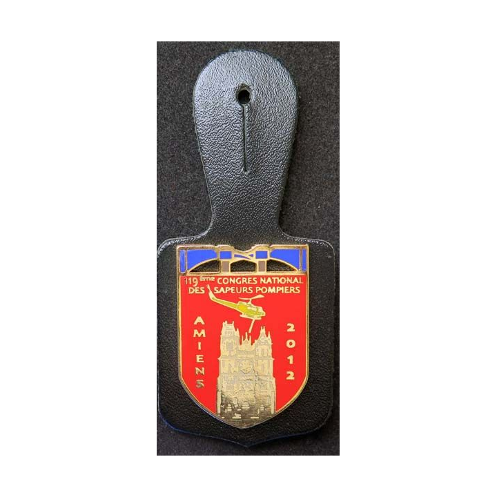 insigne métallique 119° congrès national pompiers Amiens en 2012