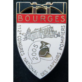 insigne 112° congrès national des pompiers à Bourges en 2005 Ballard