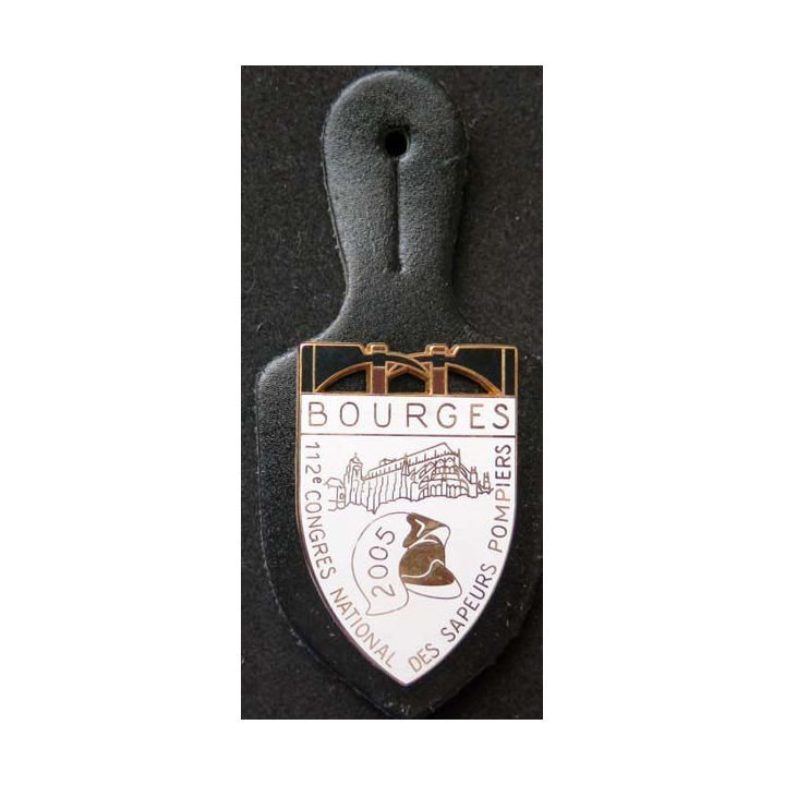 insigne 112° congrès national des pompiers à Bourges en 2005 Ballard
