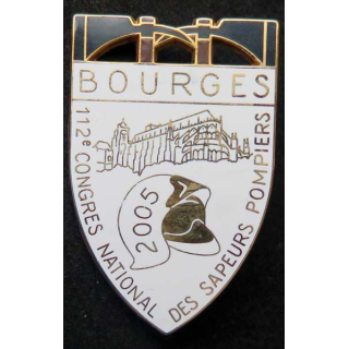 insigne 112° congrès national des pompiers à Bourges en 2005 Ballard