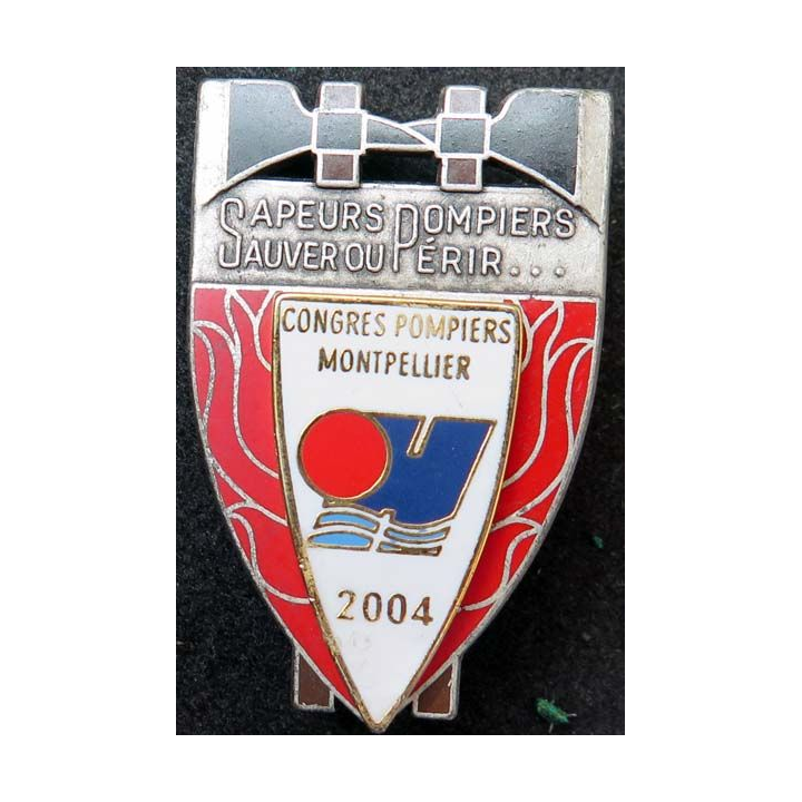 insigne congrès national des pompiers à Montpellier en 2004 Ballard