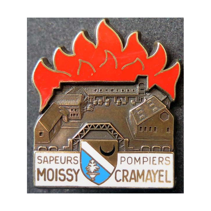 insigne métallique pompiers de Moissy Cramayel fabrication Ballard