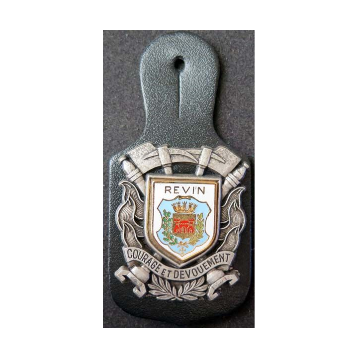 insigne métallique pompiers de Revin fabrication Ballard