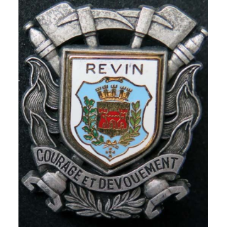 insigne métallique pompiers de Revin fabrication Ballard
