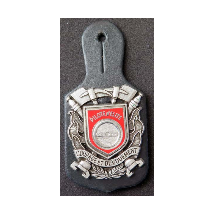 insigne métallique de pilote d'élite des sapeurs pompiers Ballard