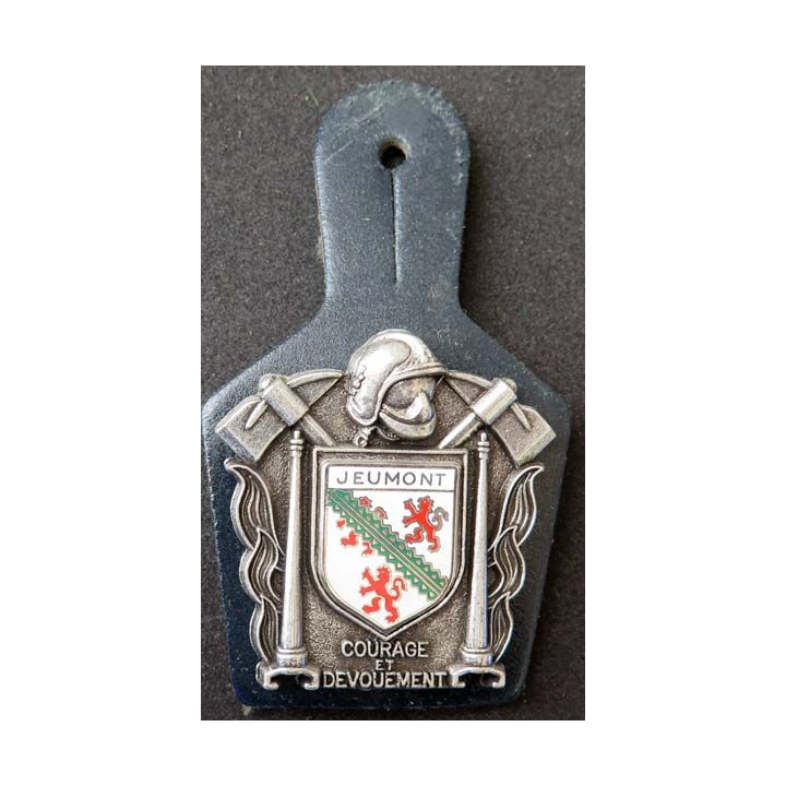 insigne métallique pompiers de Jeumont fabrication Ballard
