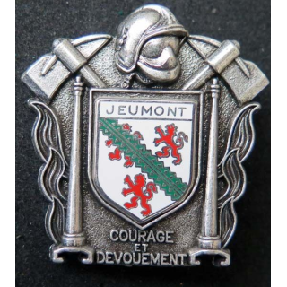 insigne métallique pompiers de Jeumont fabrication Ballard