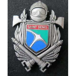 insigne métallique pompiers de Saint Denis de La Réunion