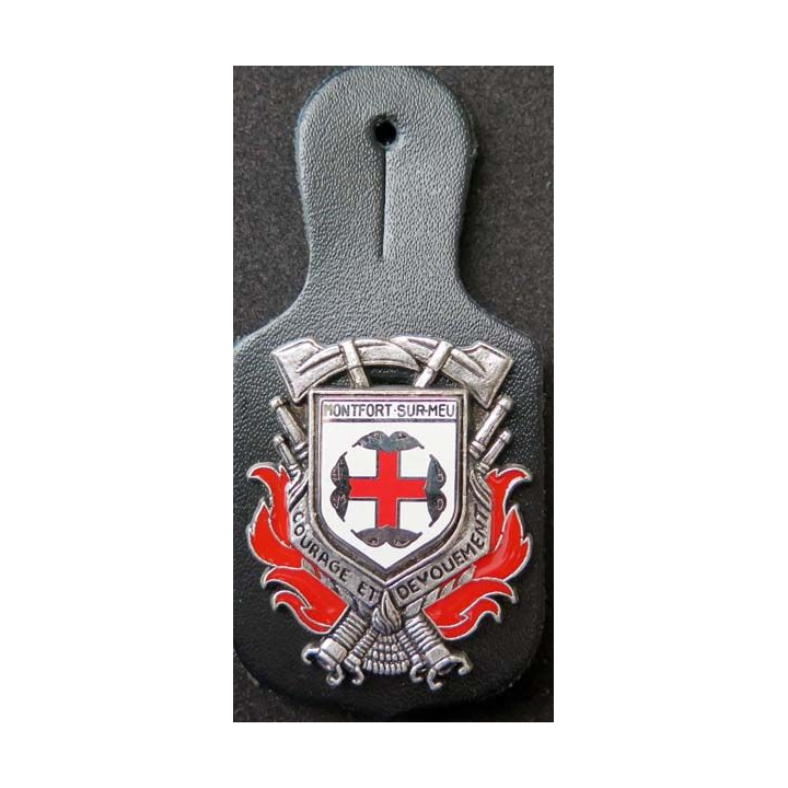 insigne métallique pompiers Monfort Sur Meuse fabrication Ballard