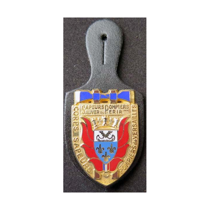 insigne corps des sapeurs pompiers Versailles petites haches Ballard