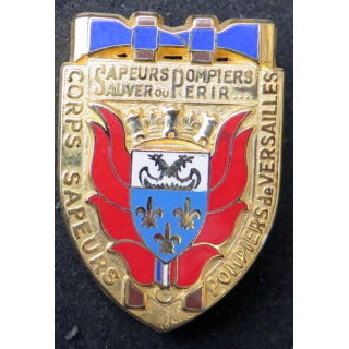 insigne corps des sapeurs pompiers Versailles petites haches Ballard
