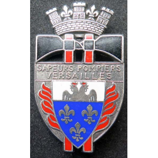 insigne des sapeurs pompiers Versailles grandes haches Ballard