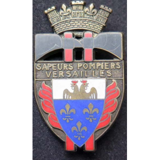 insigne des sapeurs pompiers Versailles grandes haches Ballard