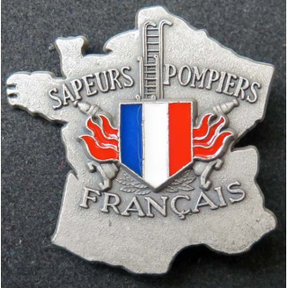insigne des sapeurs pompiers français argenté Ballard