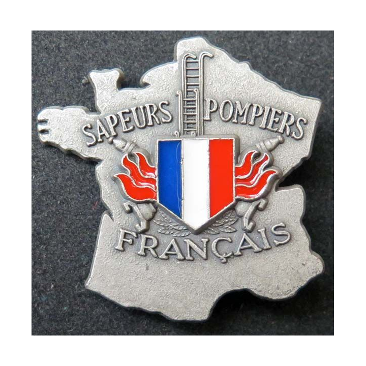 insigne des sapeurs pompiers français argenté Ballard