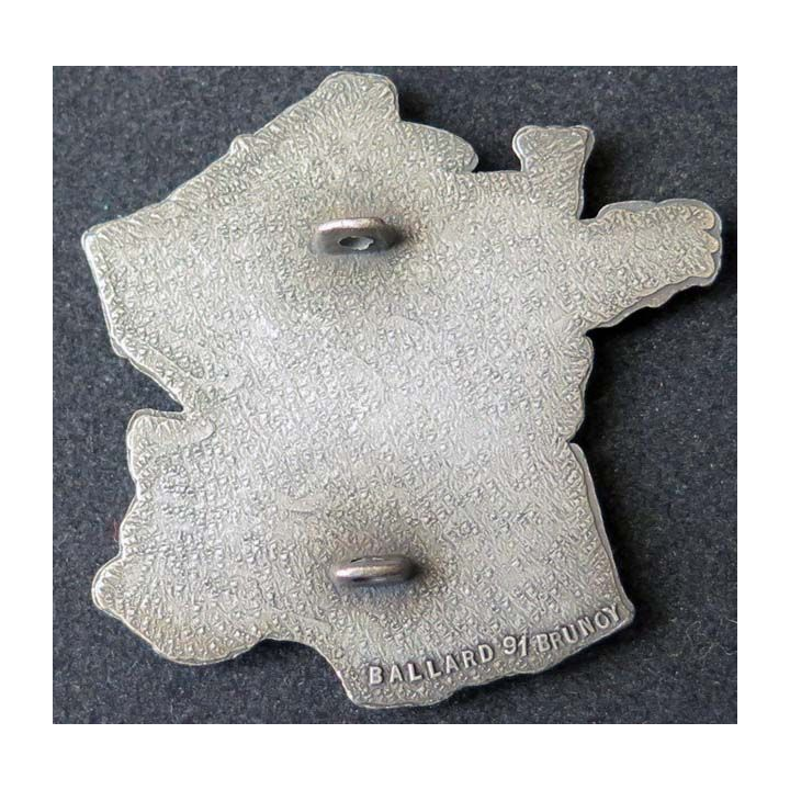 insigne des sapeurs pompiers français argenté Ballard