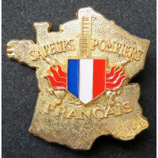 insigne des sapeurs pompiers français doré Ballard