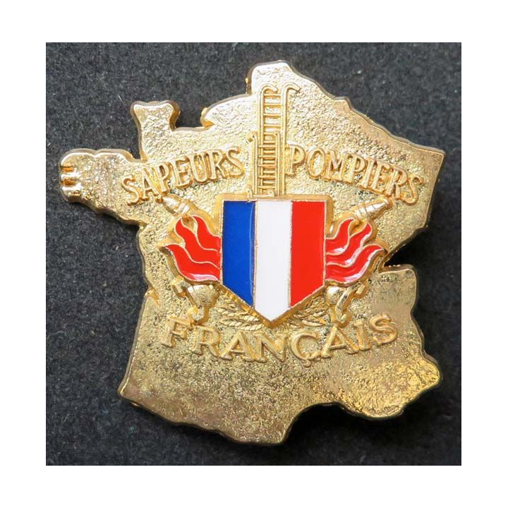 insigne des sapeurs pompiers français doré Ballard