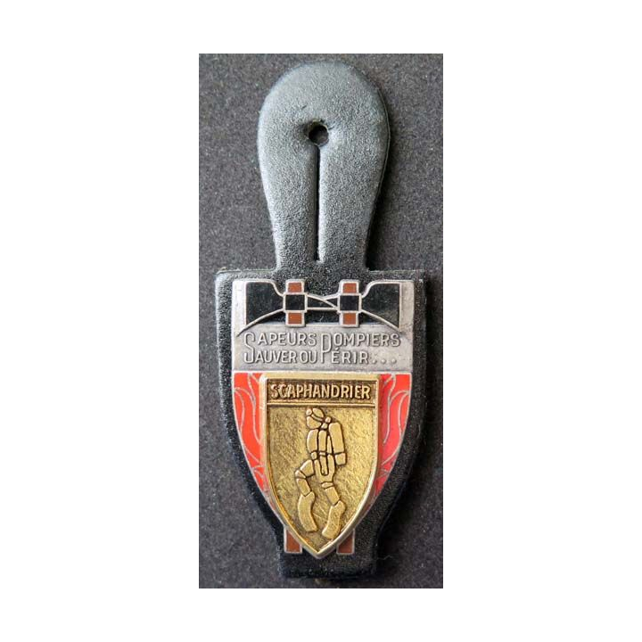 insigne métallique de scaphandrier des sapeurs pompiers Ballard