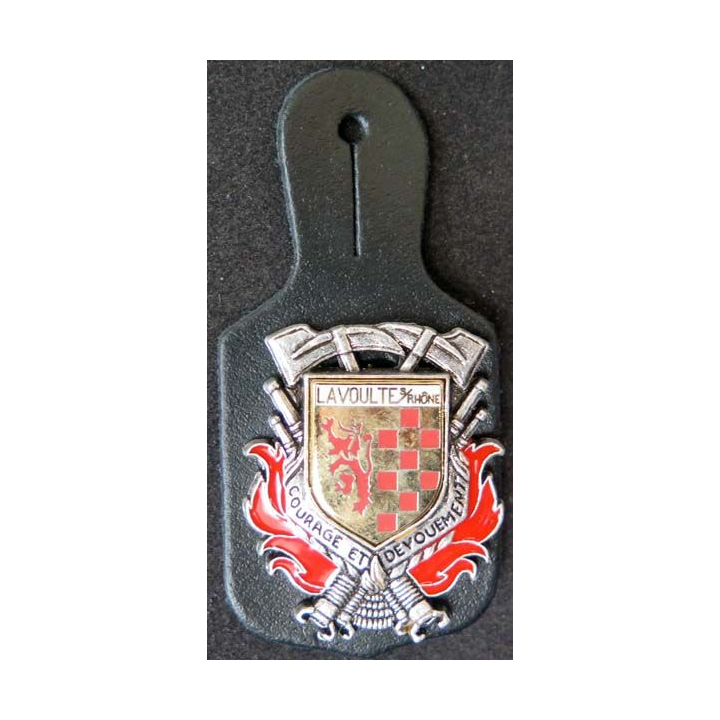 insigne métallique pompiers de La Voulte Sur Rhône fabrication Ballard