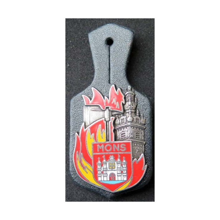 insigne métallique pompiers de Mons fabrication Ballard