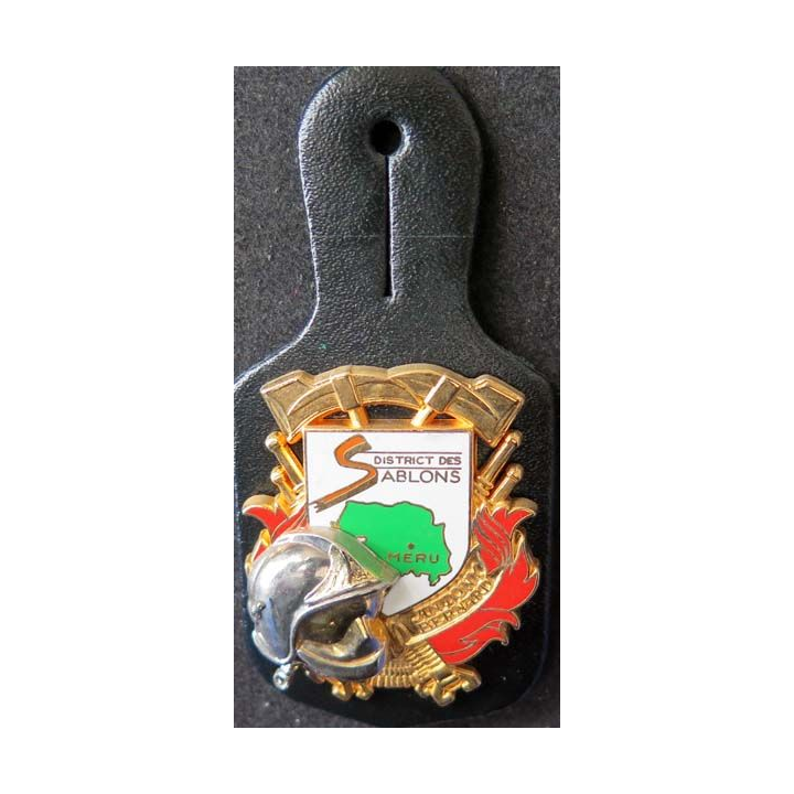insigne métallique du district des sablons Anthony Bernard Ballard