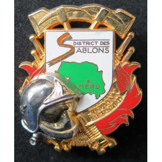 insigne métallique du district des sablons Anthony Bernard Ballard
