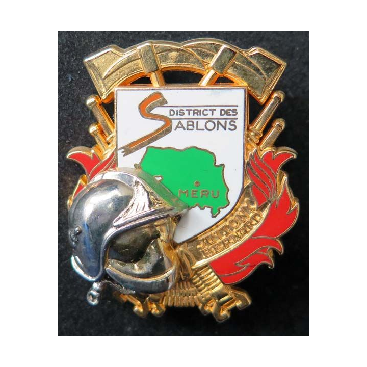 insigne métallique du district des sablons Anthony Bernard Ballard
