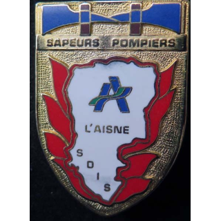insigne sapeurs des sapeurs pompiers du SDIS de l'Aisne Ballard