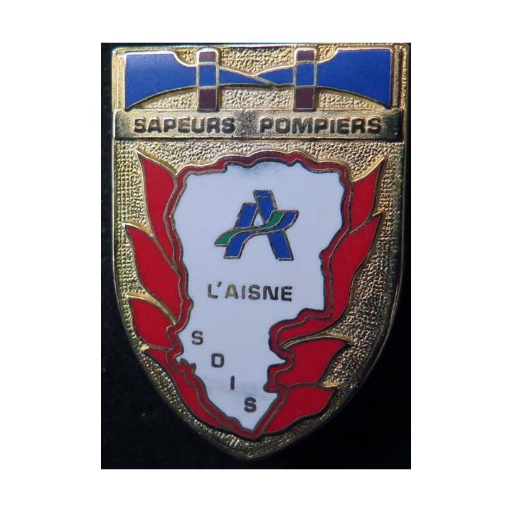 insigne sapeurs des sapeurs pompiers du SDIS de l'Aisne Ballard