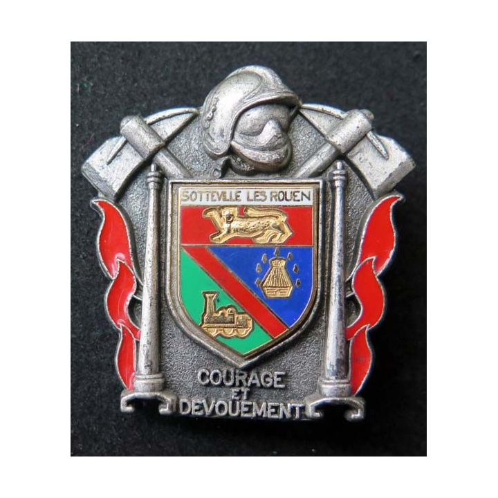 insigne sapeurs des sapeurs pompiers de Sotteville Les Rouen Ballard