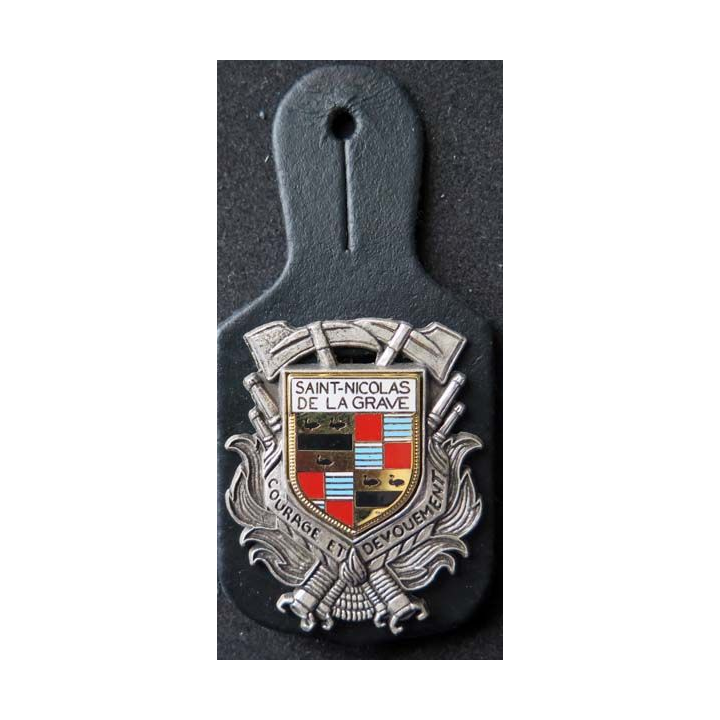 insigne des sapeurs pompiers de Saint Nicolas de la Grave Ballard