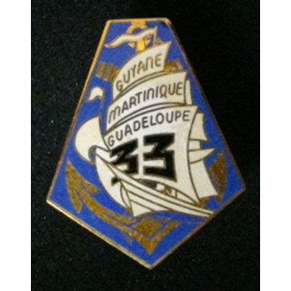 33° régiment d'infanterie de marine en émail